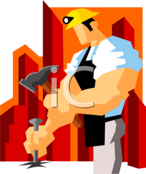 Construction Worker Clip Art Image