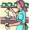 Waitress Clip Art Image
