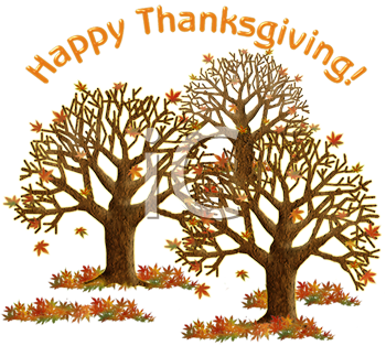 Thanksgiving Clip  on Thanksgiving Clip Art Image  Happy Thanksgiving Autumn Trees